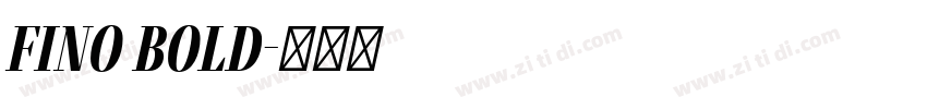 fino bold字体转换